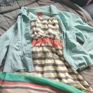 Strapless maxi dress